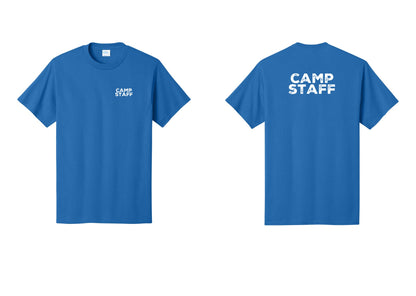 NYC Factory Camp Staff T-Shirt - Chest + Back - Royal