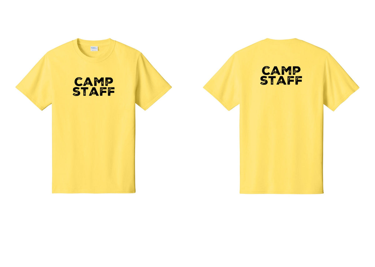 NYC Factory Camp Staff T-Shirt - Front + Back - Yellow