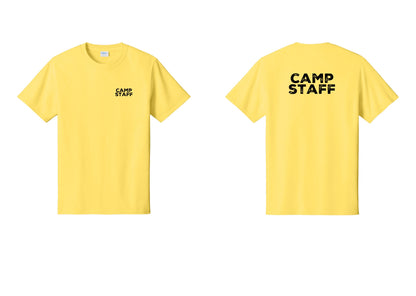 NYC Factory Camp Staff T-Shirt - Chest + Back - Yellow