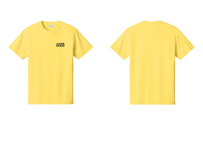 NYC Factory Camp Staff T-Shirt - Chest Only - Yellow