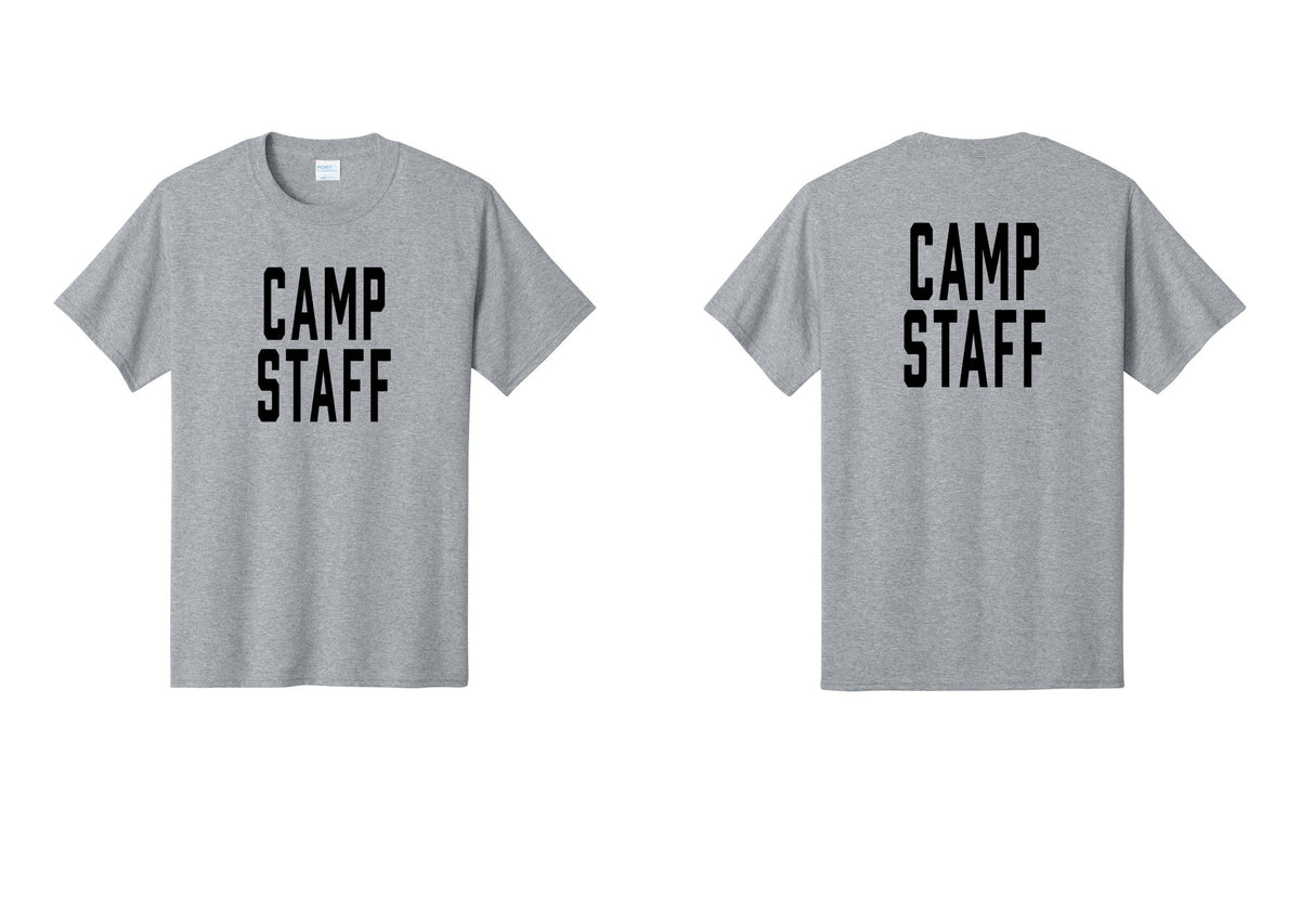 NYC Factory Unisex Camp Staff Classic T-Shirt - Front + Back - Athletic Heather