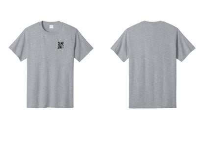 NYC Factory Camp Staff T-Shirt, Condensed Lettering - Chest Only - Athletic Heather