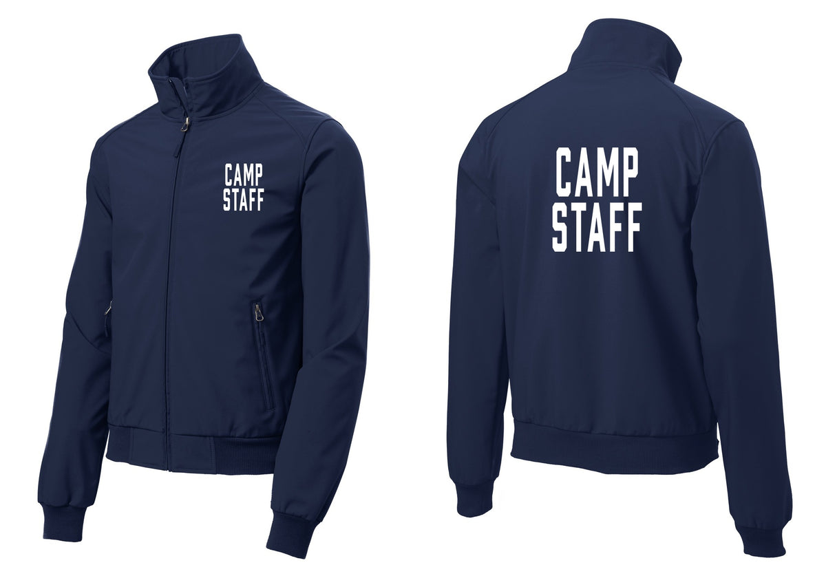 NYC Factory Camp Staff Soft Shell Bomber Jacket (Classic) - Chest + Back - Dress Blue Navy
