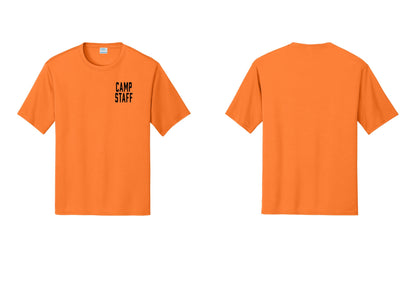 NYC Factory Camp Staff Performance T-Shirt (Classic) - Chest Only - Neon Orange