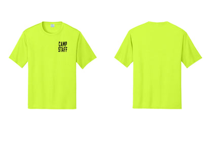 NYC Factory Camp Staff Performance T-Shirt (Classic) - Chest Only - Neon Yellow