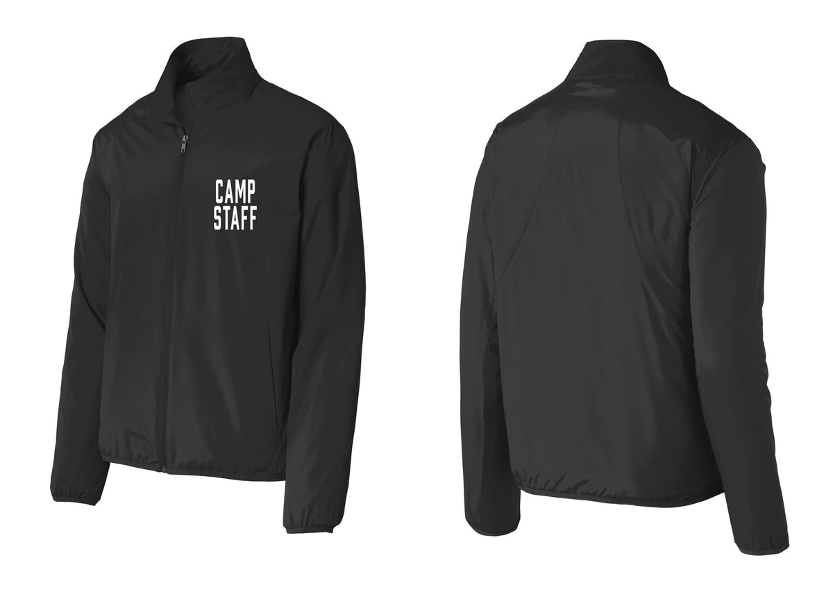 NYC Factory Camp Staff Windbreaker Full-Zip Jacket (Classic) - Chest Only - Black