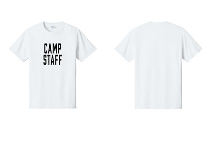 NYC Factory Camp Staff T-Shirt, Condensed Lettering - Front Only - White