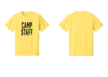 NYC Factory Unisex Camp Staff Classic T-Shirt - Front Only - Yellow
