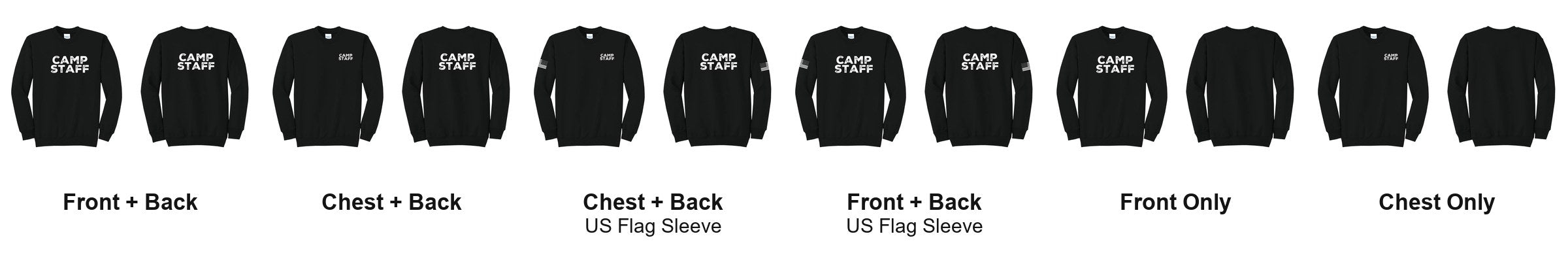 CAMP STAFF print layouts