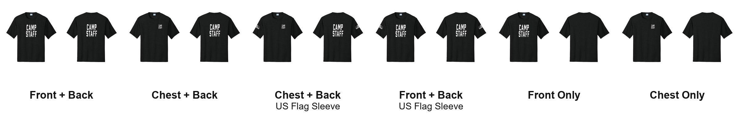 CAMP STAFF print layouts