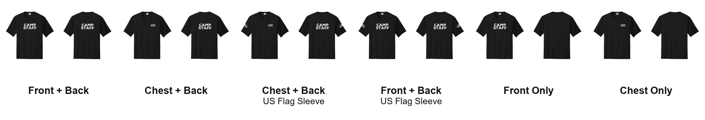 CAMP STAFF print layouts