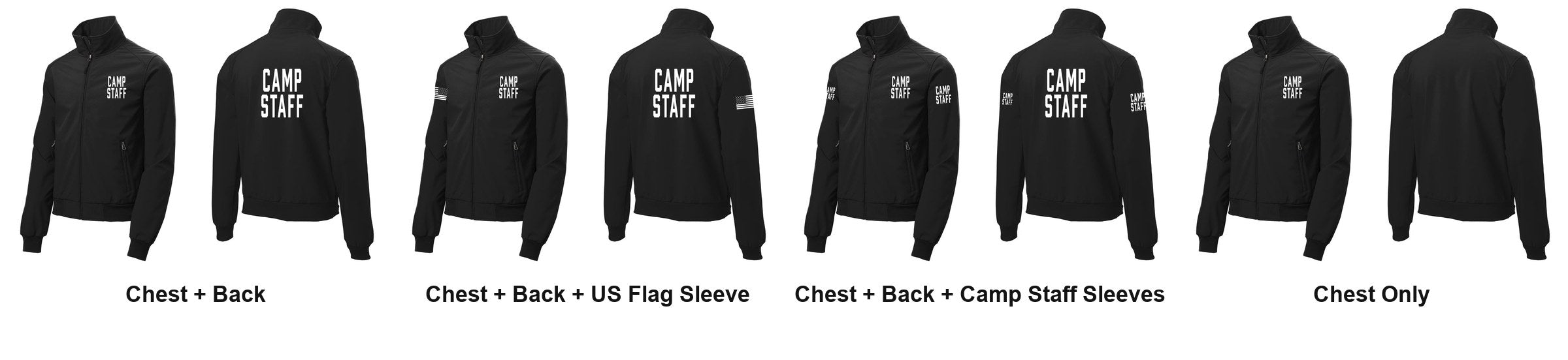 CAMP STAFF t-shirt print layouts