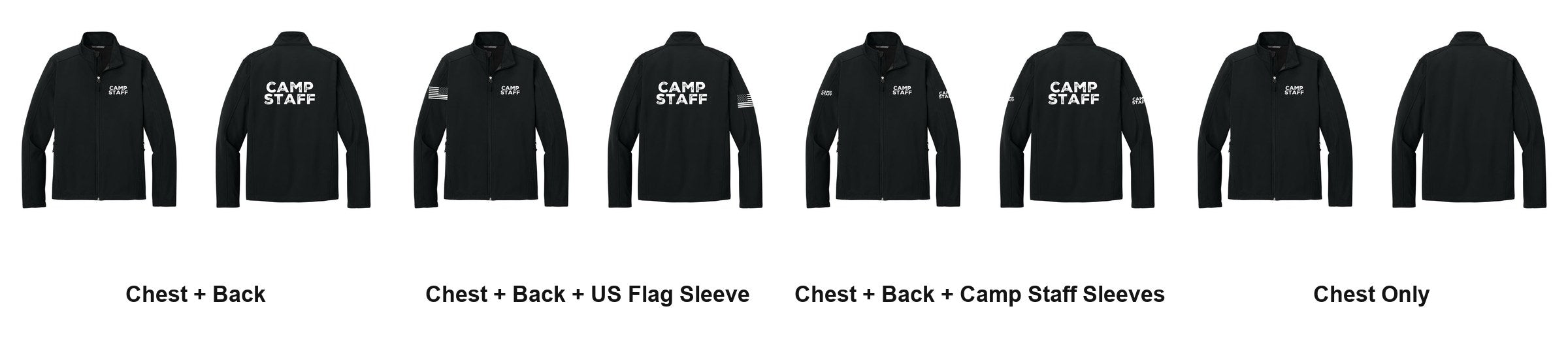 CAMP STAFF t-shirt print layouts