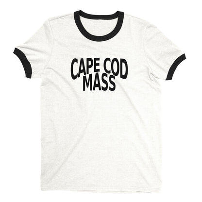 Cape Cod Ringer Tee Retro Style Men's T-Shirt - NYC Factory - White
