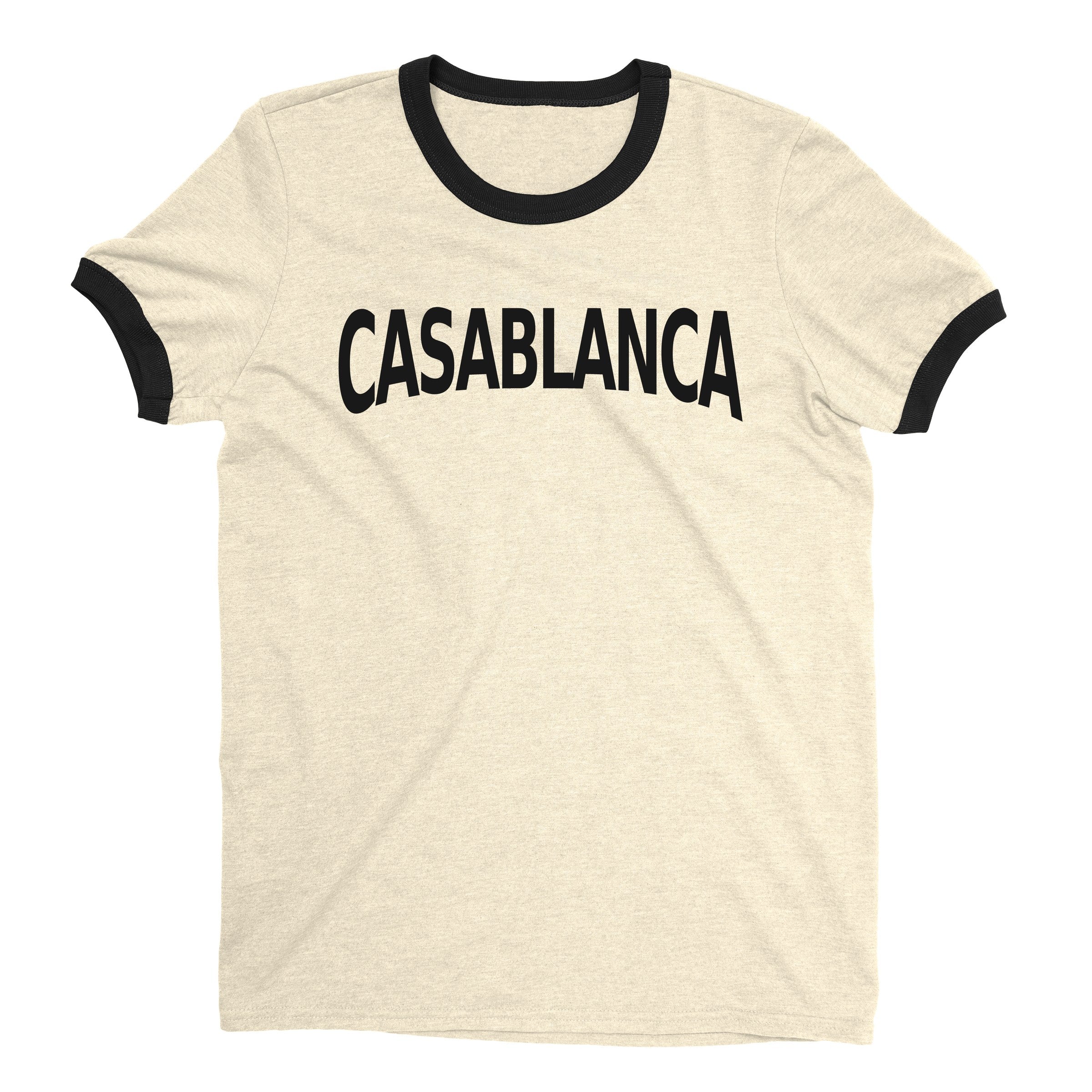 Casablanca Ringer Tee — Natural