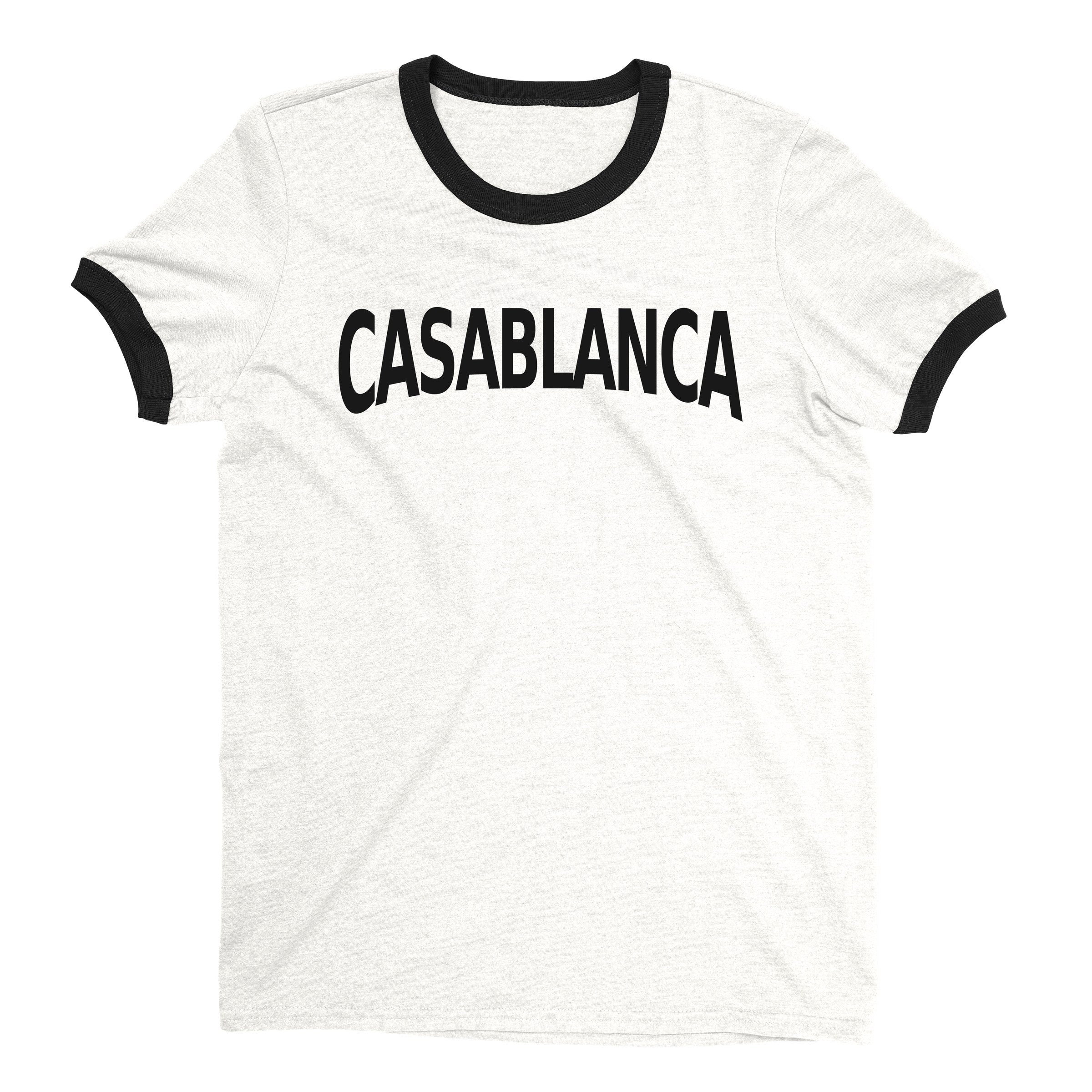 Casablanca Ringer Tee — White