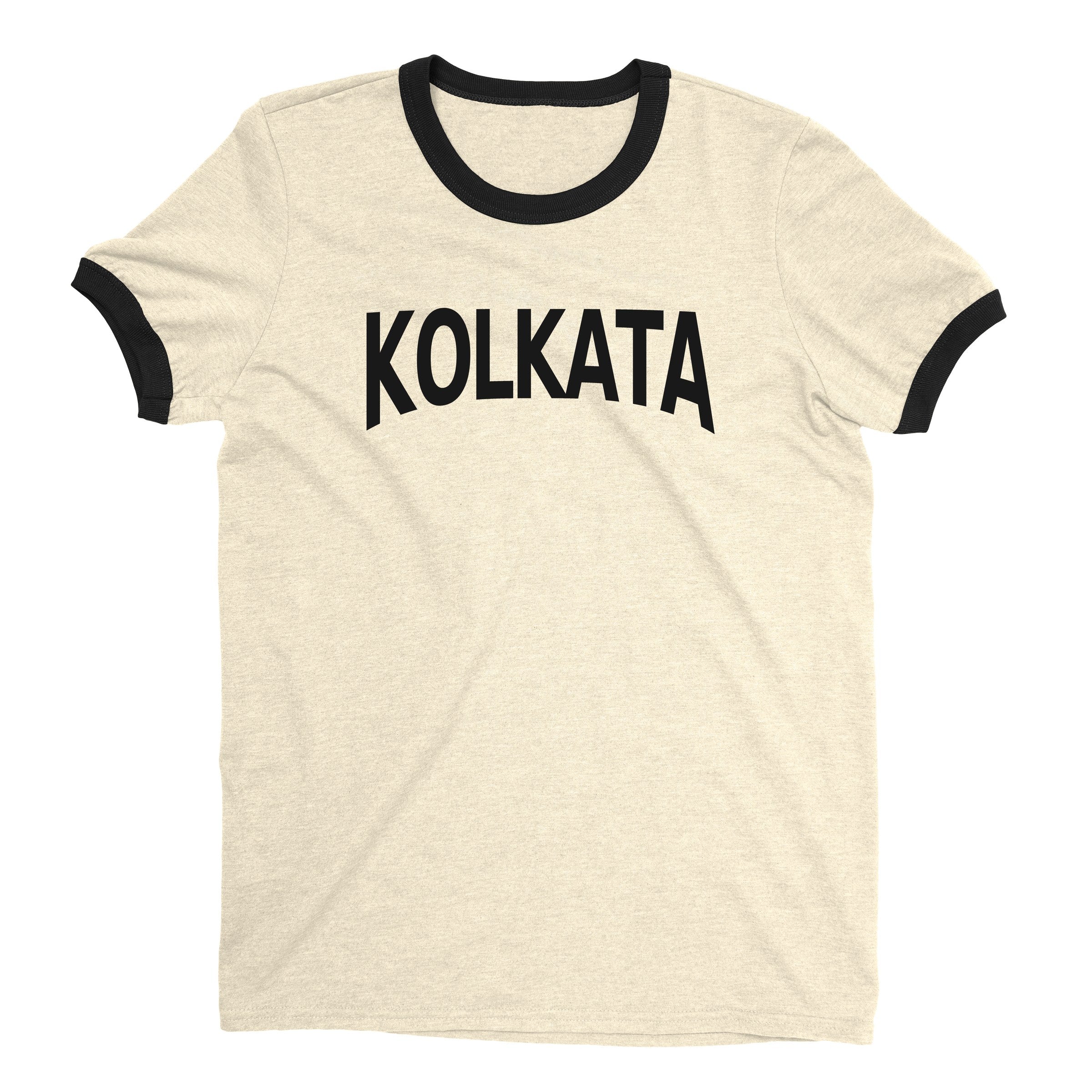 Kolkata Ringer Tee — Natural