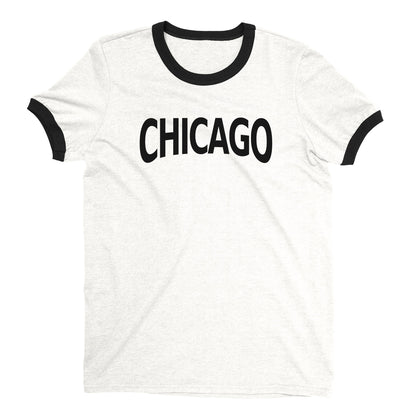 Chicago Ringer Tee — White