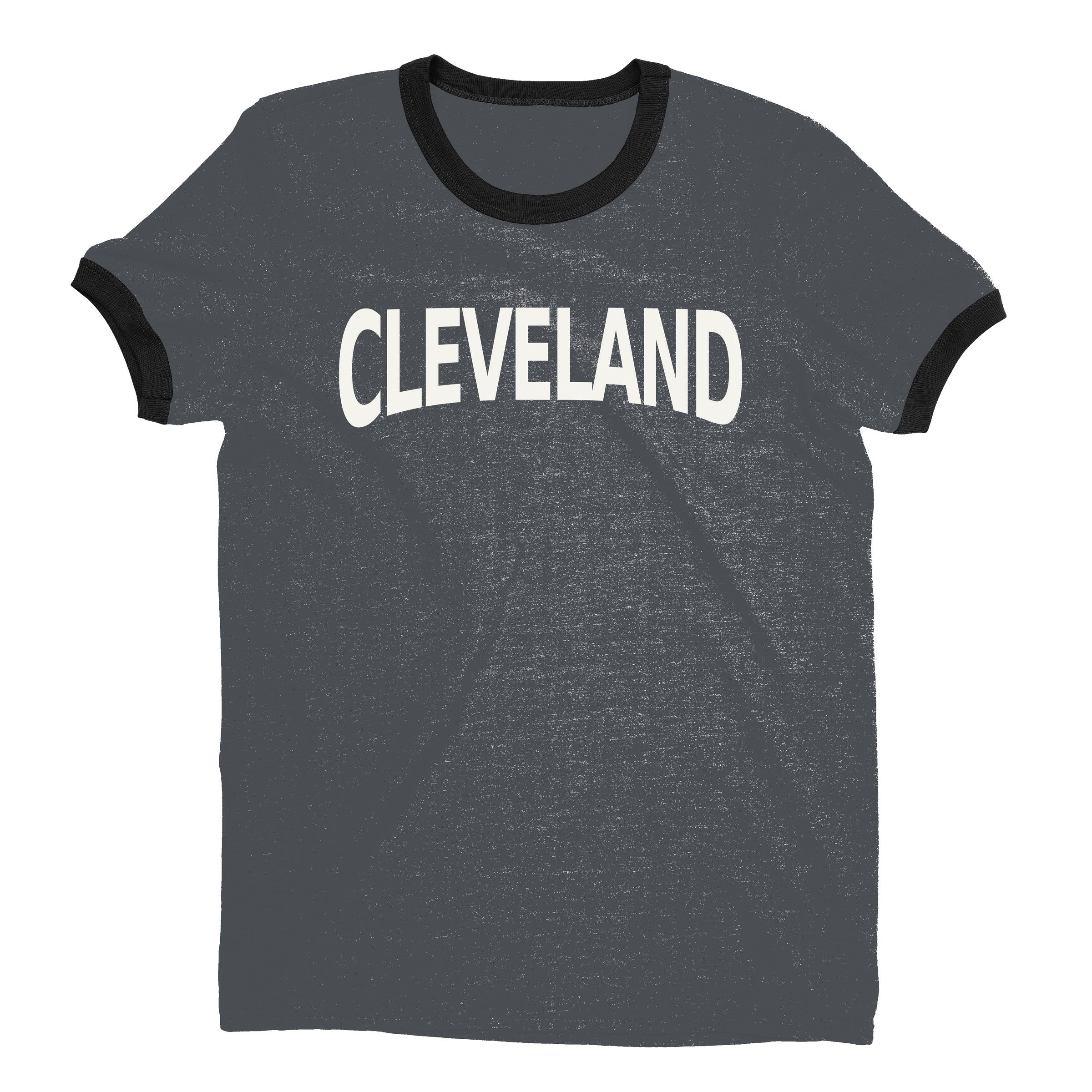 Cleveland Ringer Tee — Dark Heather