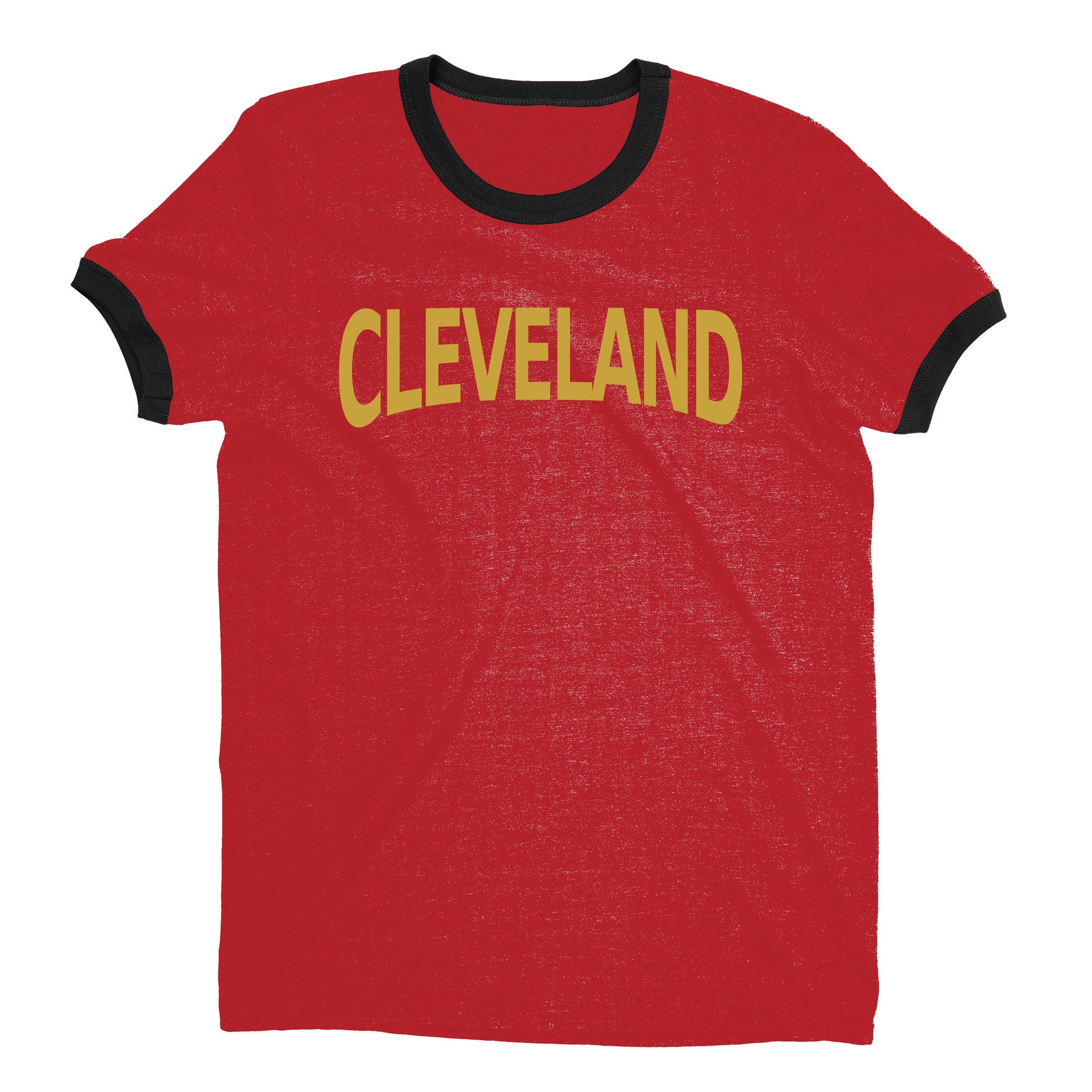 Cleveland Ringer Tee — Red