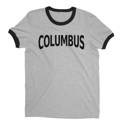 Columbus Ringer Tee — Heather Gray