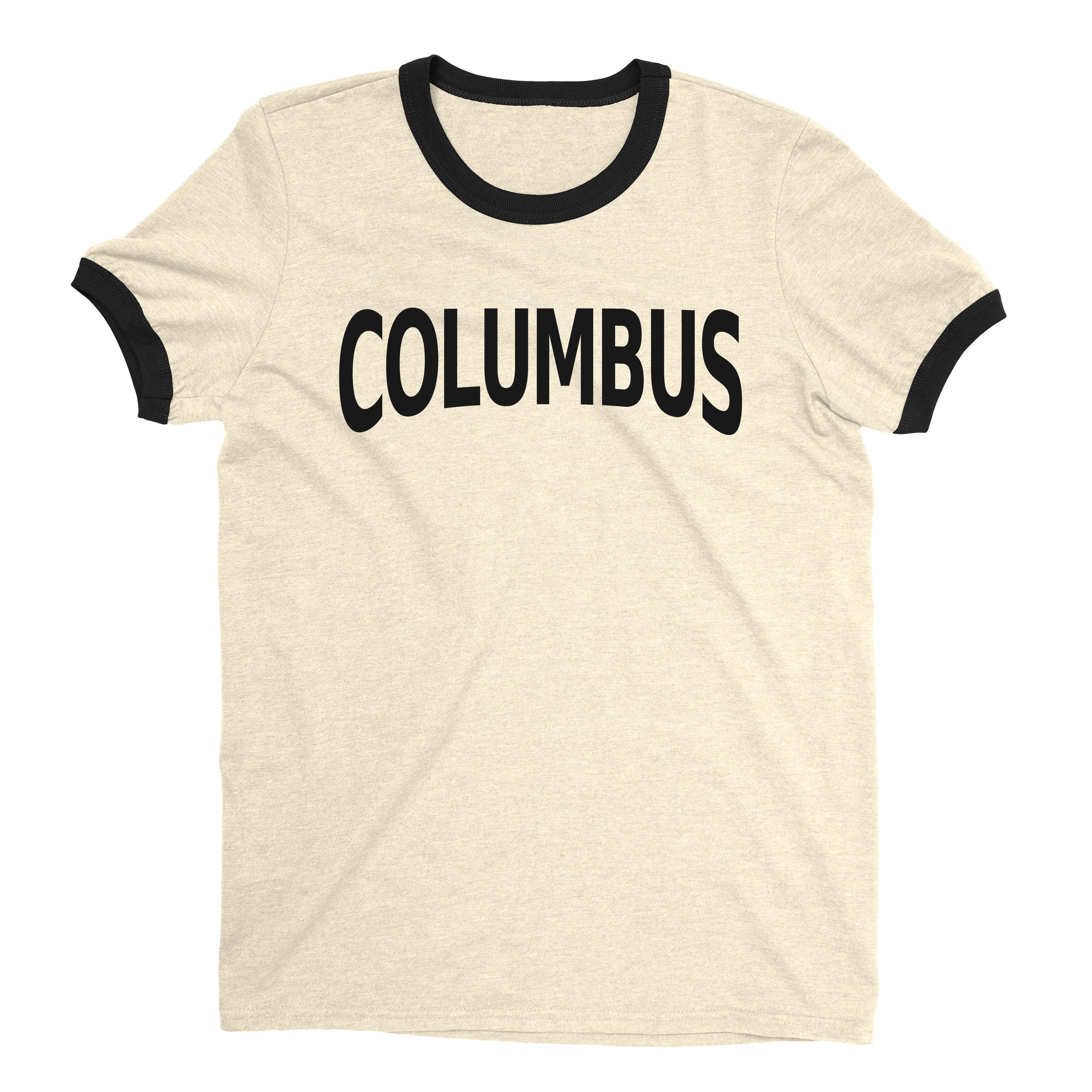 Columbus Ringer Tee — Natural