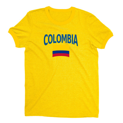 Colombia World Cup Plain Tee Unisex T-Shirt -- NYC Factory - Yellow