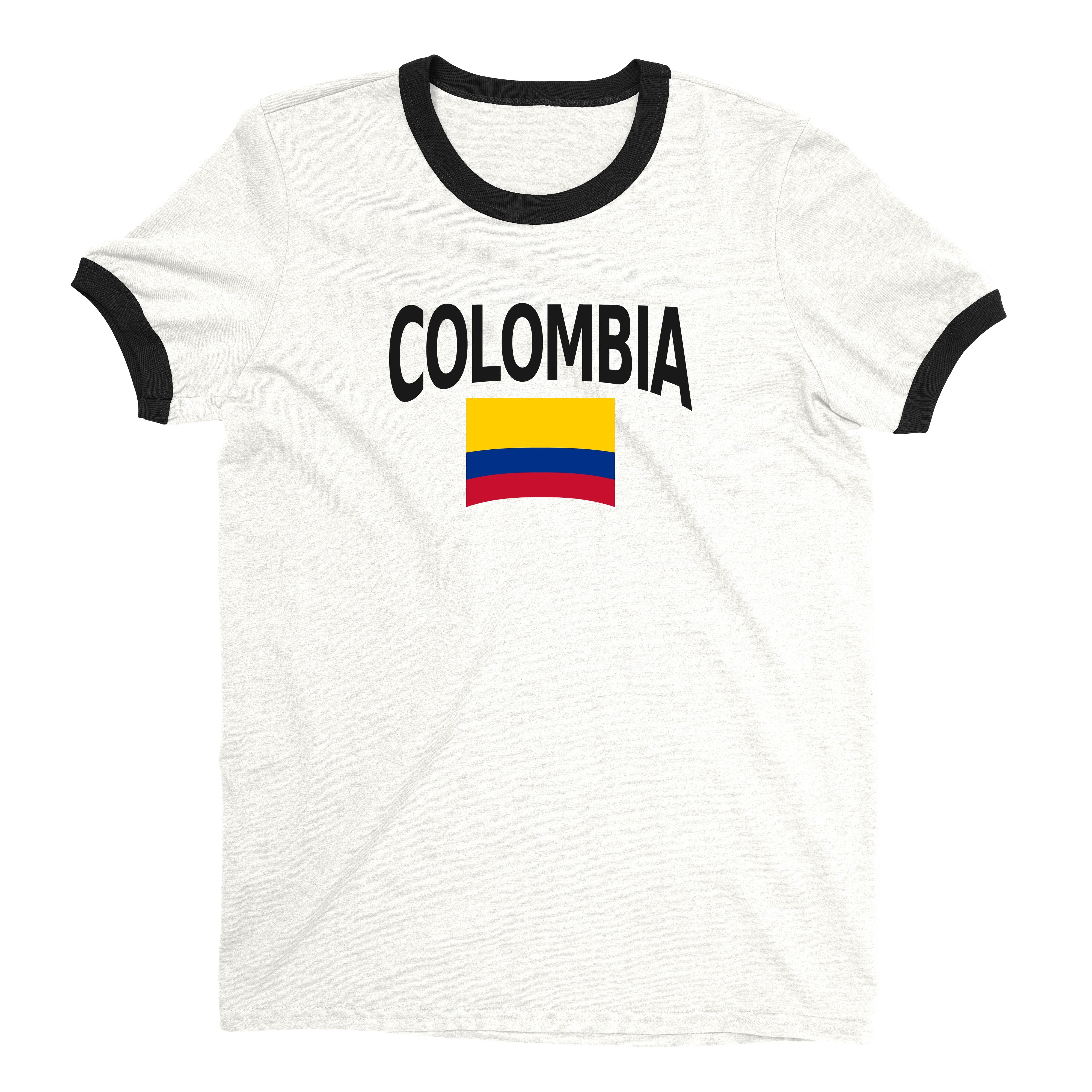 Colombia World Cup Ringer Tee Unisex T-Shirt -- NYC Factory