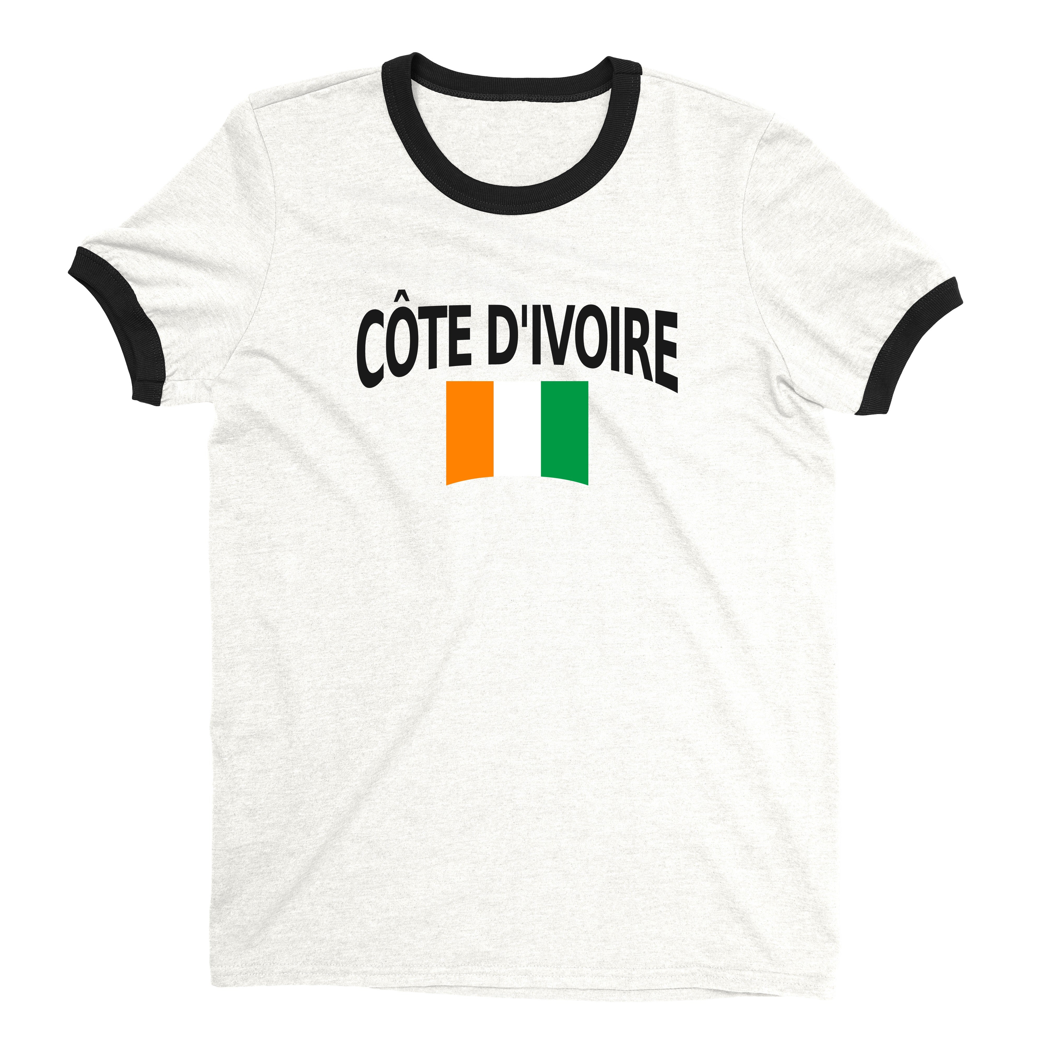Ivory Coast World Cup Ringer Tee Unisex T-Shirt -- NYC Factory