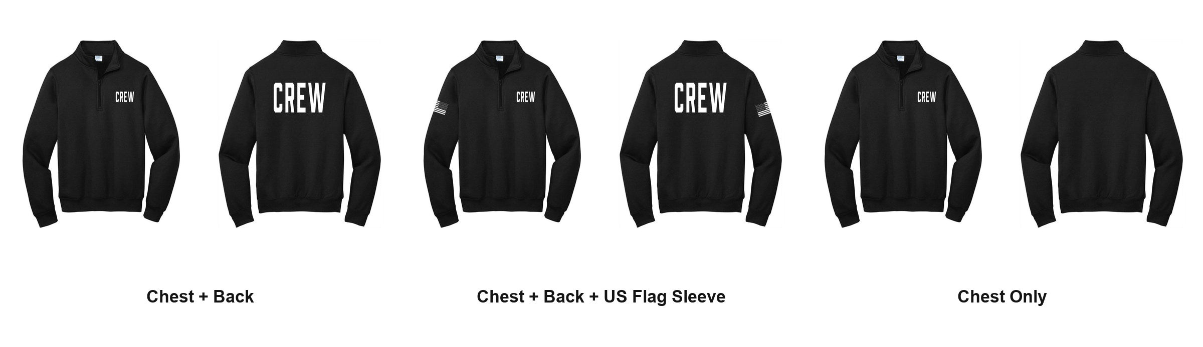 CREW print layouts