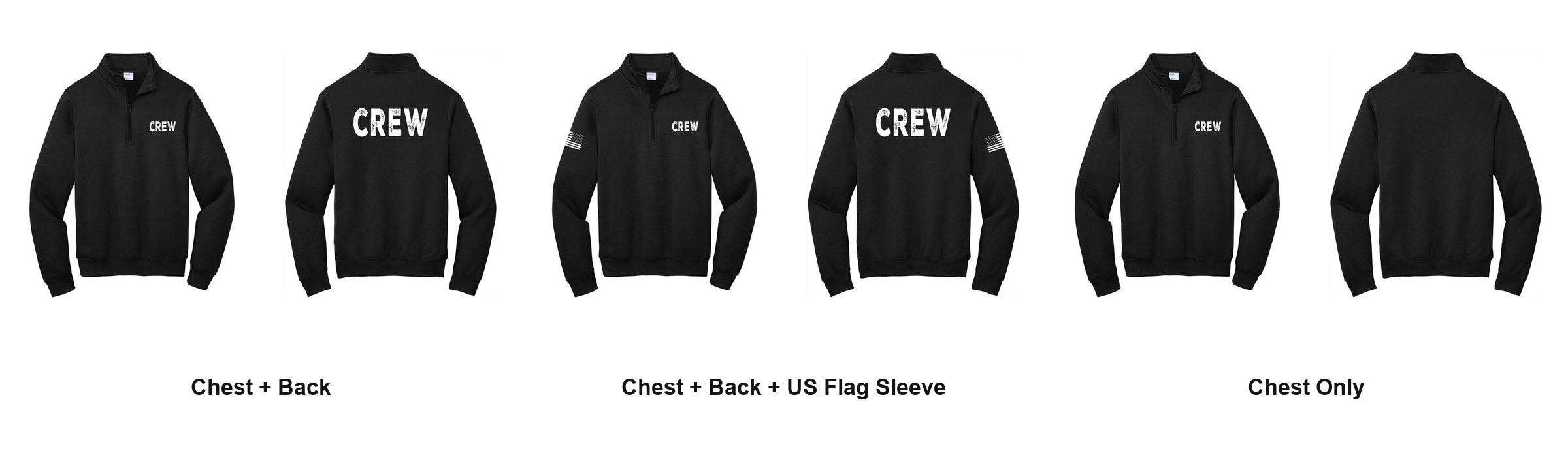 CREW print layouts