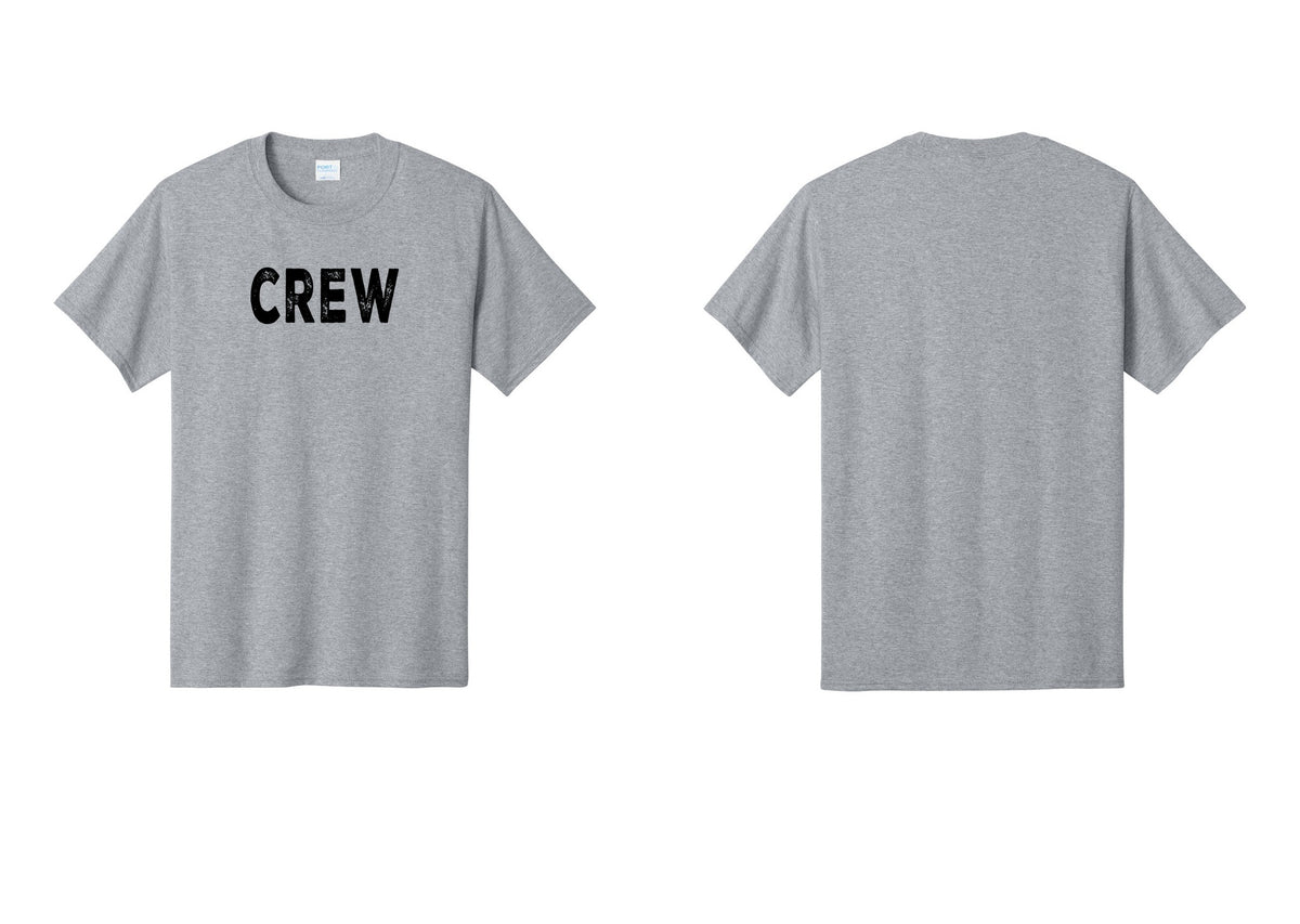 NYC Factory Crew T-Shirt, Rustic Lettering - Front Only - Athletic Heather