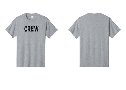 NYC Factory Crew T-Shirt, Rustic Lettering - Front Only - Athletic Heather