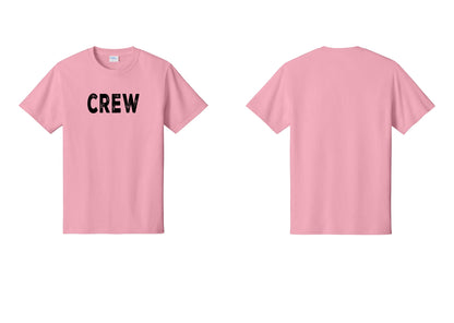 NYC Factory Crew T-Shirt, Rustic Lettering - Front Only - Candy Pink