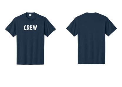 NYC Factory Crew T-Shirt for Event Staff & Production Teams (Rustic) - Front Only - Navy
