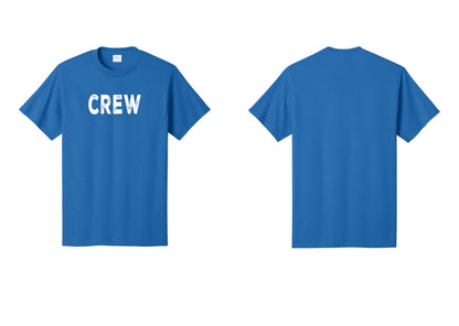 NYC Factory Crew T-Shirt, Rustic Lettering - Front Only - Royal