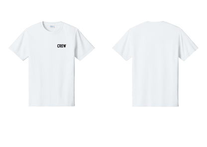 NYC Factory Crew T-Shirt, Rustic Lettering - Chest Only - White