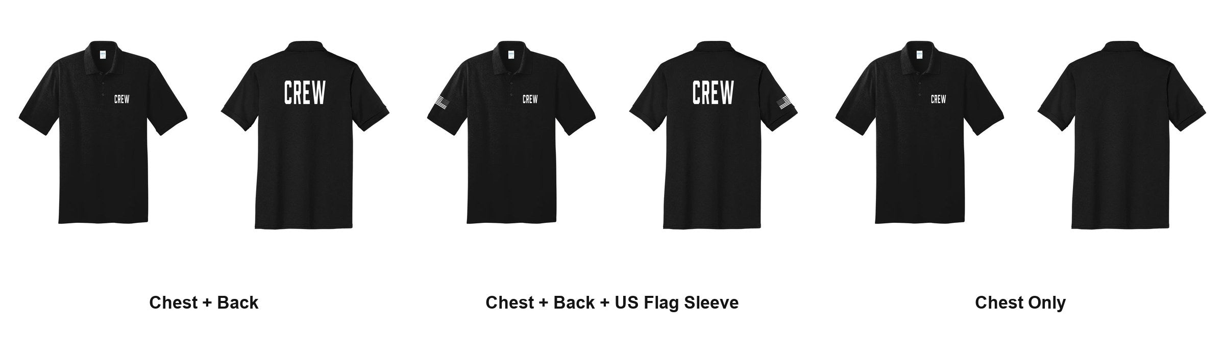 CREW print layouts