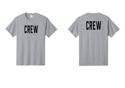 NYC Factory Crew T-Shirt for Event Staff & Production Teams (Classic) - Front + Back - Athletic Heather