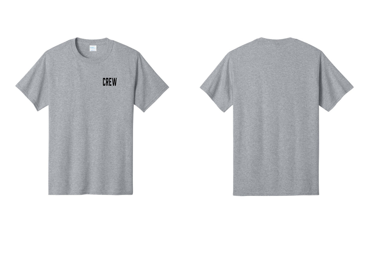 NYC Factory Crew T-Shirt, Condensed Lettering - Chest Only - Athletic Heather