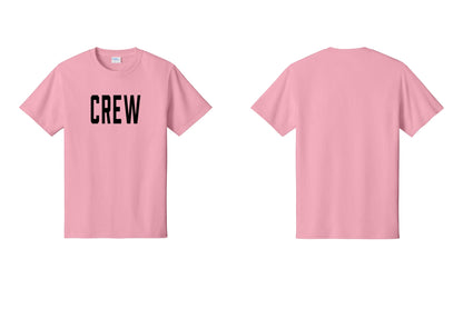 NYC Factory Crew T-Shirt for Event Staff & Production Teams (Classic) - Front Only - Candy Pink