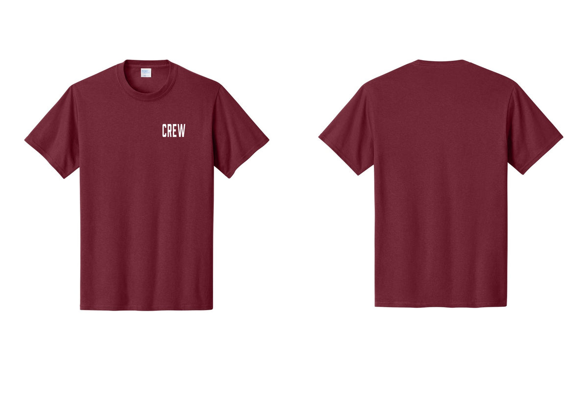 NYC Factory Crew T-Shirt for Event Staff & Production Teams (Classic) - Chest Only - Cardinal