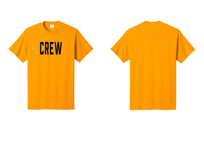 NYC Factory Crew T-Shirt for Event Staff & Production Teams (Classic) - Front Only - Gold