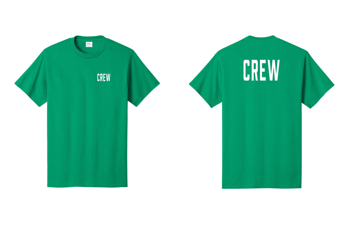 NYC Factory Crew T-Shirt, Condensed Lettering - Chest + Back - Kelly
