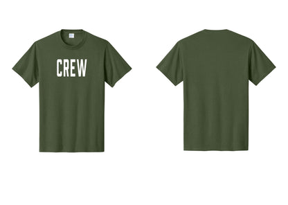NYC Factory Crew T-Shirt, Condensed Lettering - Front Only - Olive