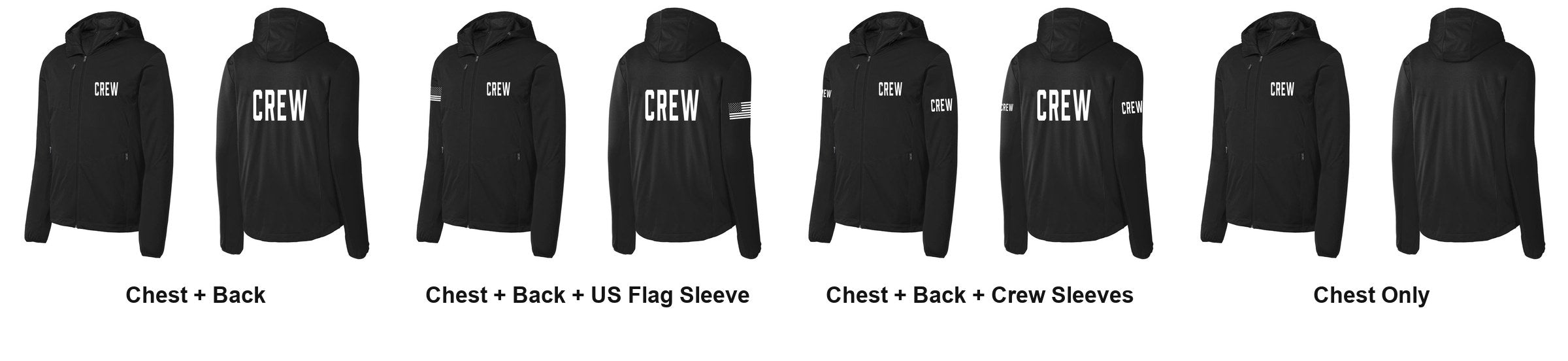 CREW print layouts
