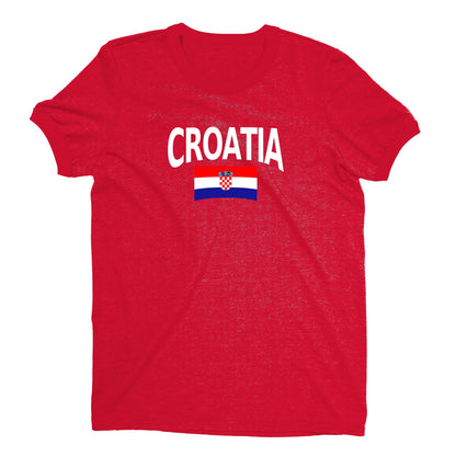 Croatia World Cup Plain Tee Unisex T-Shirt -- NYC Factory - Standard Red