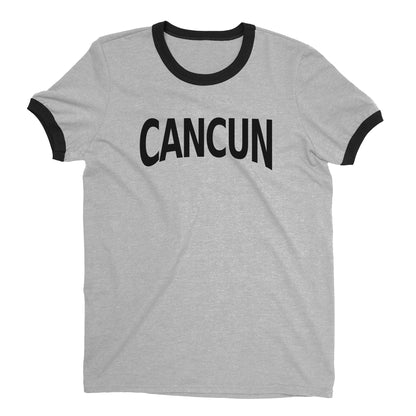 Cancún Ringer Tee — Heather Gray