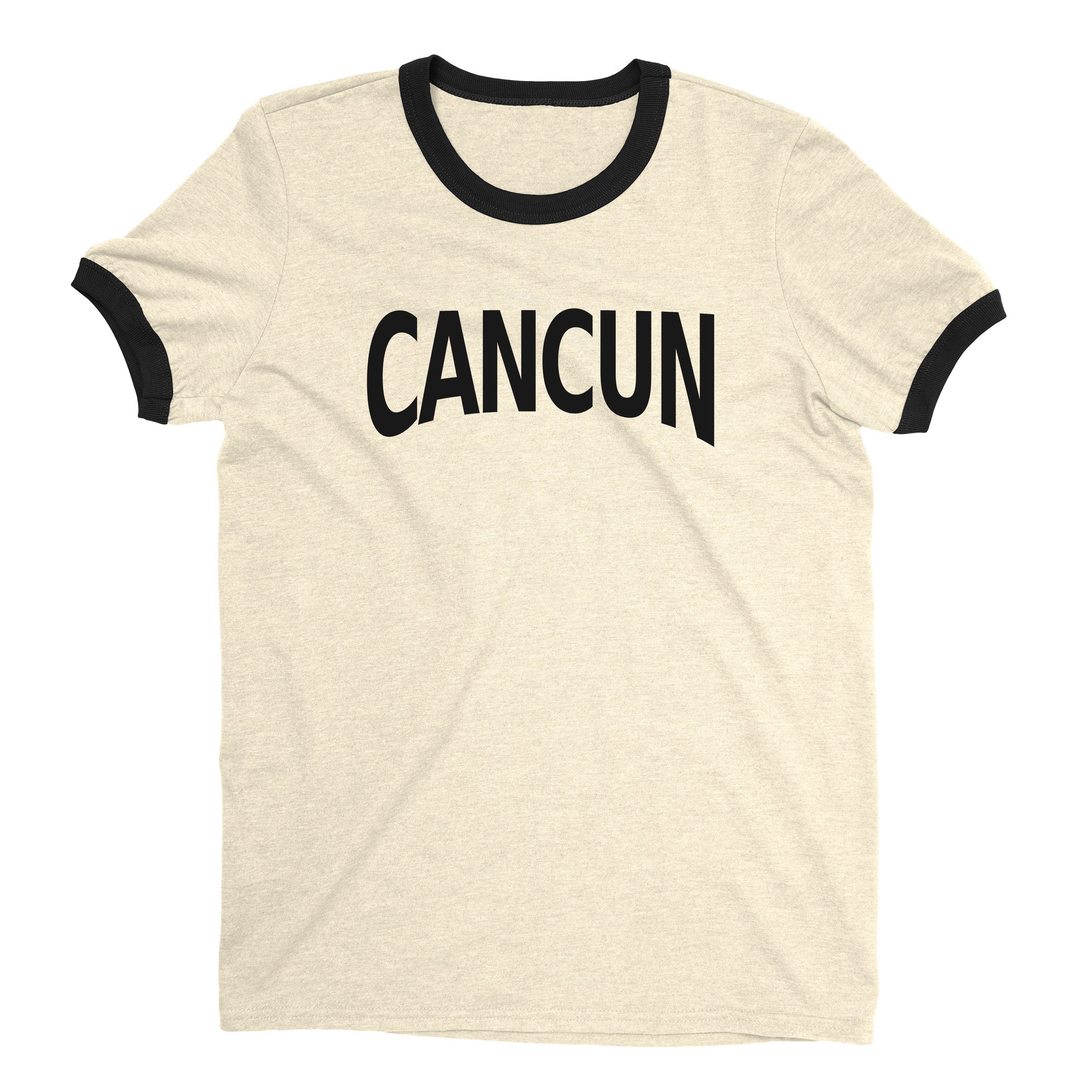 Cancún Ringer Tee — Natural