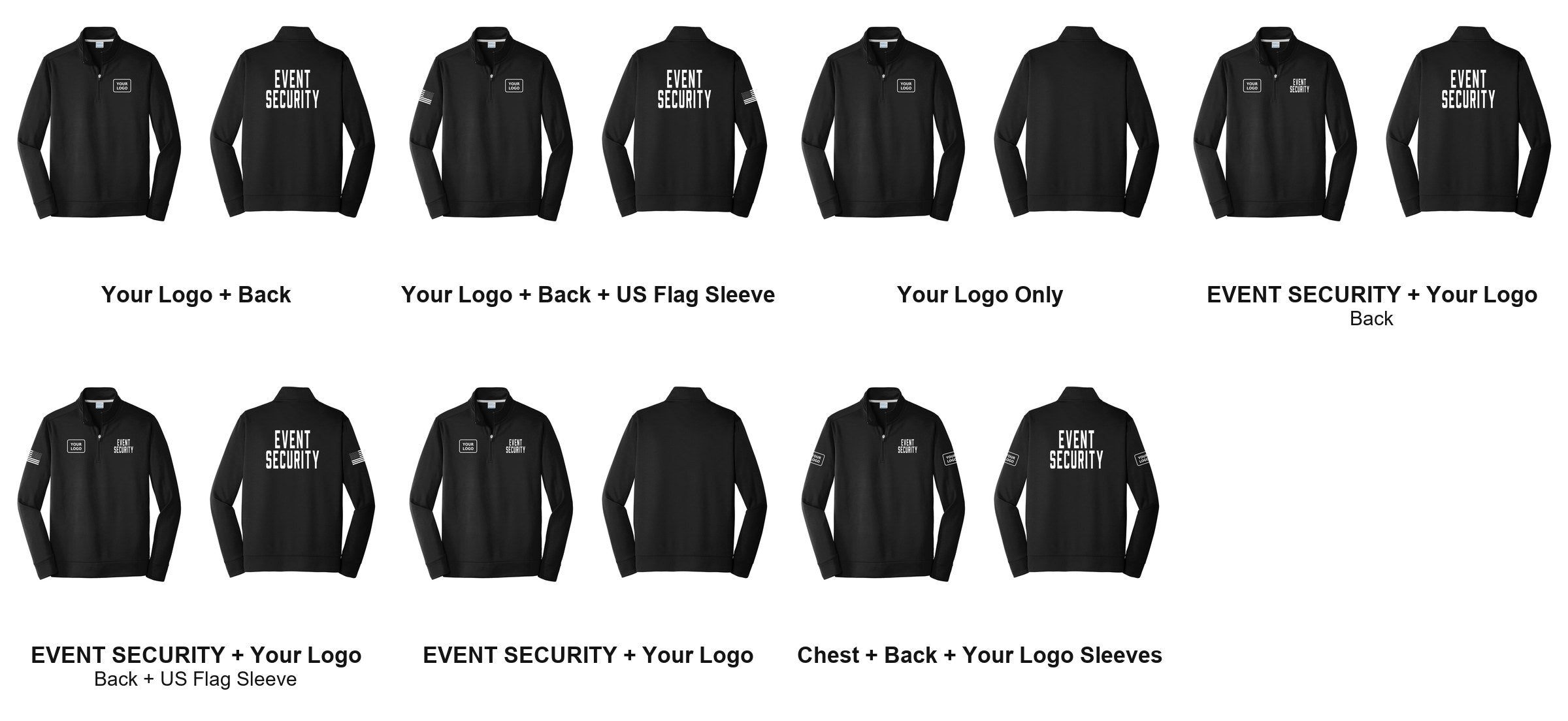 EVENT SECURITY print layouts